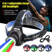 Hunting Red/Green Light LED Headlamp Head Torch Zoom Coyote Hog Predator Lamp