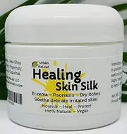 HEALING SKIN SILK, Heals Eczema Psoriasis, Dry Itchy Skin, Nourishing Skin Balm Holistic NATURAL 60ml Cream Lotion