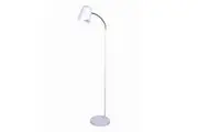 Pastel Floor Lamp Matte White Ellipse Adjustable with wave edge