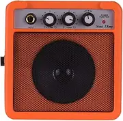 5W Mini Guitar Amplifier Amp Speaker with 3.5mm & 6.35mm Inputs 1/4 Inch Output Supports Volume Tone Adjustment Overdrive BBZY