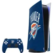 NBA Oklahoma City Thunder PS5 Bundle Skin - OKC Thunder Distressed Blue