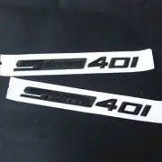 2x Black Glossy SDrive 40i Plastic Sticker Emblem Decal Badge Engine Turbo Coupe (for: Mini)