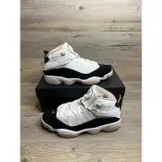 Nike Air Jordan 6 Rings Mens Size 11.5 White Fossil Stone Black 322992 112