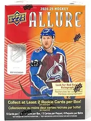 2024-25 Upper Deck Allure NHL Hockey Blaster Box, 5 Cards Per Pack, 4 Packs Per Box, Rainbow Parallel Cards