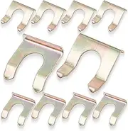 MEAJOO 10PCS Brake Line Clips, U Shape Metal Brake Line Clips Brake Line Retainer Brake Hose Bracket Replacement Hose Retaining Clip Brake Hose Lock for Cars Trucks Motorcycles