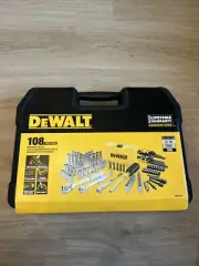 DEWALT DWMT73801 108 Pcs Mechanics Tools Kit & Socket Set 1/4" & 3/8" Drive SAE