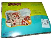 NWT !WOW! SCOOBY DOO Baseball Twin Sheet Set & Bed SKIRT Flat Fitted Pillow Case