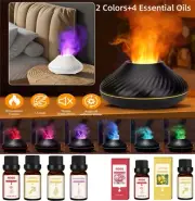 Volcano Fire Flame USB Diffuser Aromatherapy Humidifier For Room Essential Oil