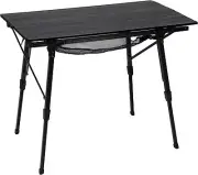 PORTAL Camping Table Foldable Portable with Large-35.4"L x 20.9"W, Black