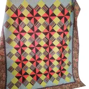 Quilt Blanket Handmade Contemporary Boho Paisley 83x95 Large Throw Topper Retro