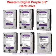 Western Digital WD Purple Hard Drive 2TB/4TB/6TB/8TB 3.5" HDD for Hikvision NVR