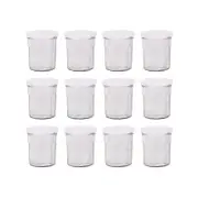 Argon Tableware Glass Jam Jars - 185ml - Pack of 12