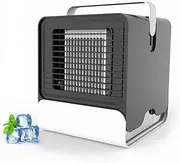 Portable Air Conditioner Fan, Personal Mini Evaporative Air Cooler Desk Humidifier Misting Fan withHandle,Update Desktop Air Cooler Low Noise andSimple Appearance Design withNight Light/30