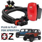 Pulse Busbar Plug Wire Harness + DOME Light On/Off Red Rocker Switch XPEDITION