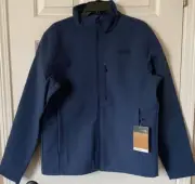 $149 NWT Mens The North Face Apex Bionic Windwall Full Zip Jacket Navy Heather
