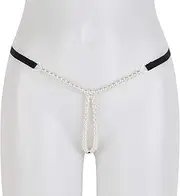 [CXJGCRDM] Belly Chain Sexy Lingerie for Women Sex Wear Pearls Massage Ladies Panties Beading G-String Babydoll Bikini Micro Thong Underwear