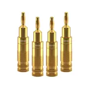 Clicktronic 4pcs Premium Speaker Banana Plug