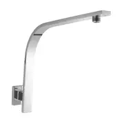 ACA Wall Mounted Stainless Steel Chrome Square Gooseneck Shower Arm For Shower Head