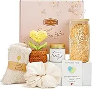 Birthday Gifts Basket for Women, Unique Self Care Package Relaxation Spa Bath Set for Girls,Get Well Soon Box for Her, Christmas Mother's Day Thinking of You Gift Ideas For Mom, Friends,sister, wife (Yellow)