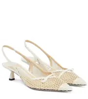 [Jimmy Choo] Jimmy Choo Amita 45 slingback pumps AU 10 beige
