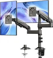 HUANUO 13-32 Inch Dual Monitor Stand, Gas Spring Dual Monitor Mount, Monitor 2