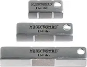 Fret Leveler - Diamond U-File for Leveling Single Guitar Frets - 3 Pack (1.25", 2" 3")