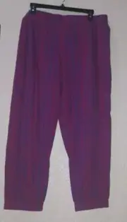 NWT Women's Jasmine & Ginger Lounge Pants Geometric Print Pink/Blue XL