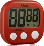 The Ozeri Digital Kitchen Timer Magnetic Cooking LCD Large Count Down Clear Alar