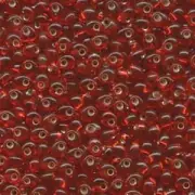 Silver-Lined Ruby Miyuki Magatama Beads 4mm (MA4-11-TB)