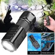 12000000Lm Usb Rechargeable Mini Torch Light Flashlight Led Flash Camping Lamp