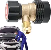 Quick Connect Coupler - Refrigerant Conversion Fitting for Car,Multifunctional 360 Degree Rotational Quick Coupler for Vehicle Air Conditioning Refrigerant