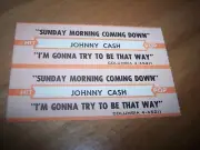 2 Johnny Cash Sunday Morning Coming Down Jukebox Title Strips