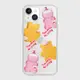 韓國原廠｜〈Theninemall〉iPhone 15系列 Pattern Loofah Gummy 小熊澡堂透明防摔手機殼 / 四種規格