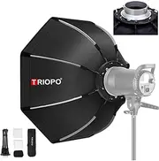 Bowens Mount softbox Triopo 25.6ch/65cm Portable Bowens Mount Octagon Umbrella Softbox + Honeycomb Grid for Photo Studio Flash Outdoor Photography Soft Box Speedlite Moonlight