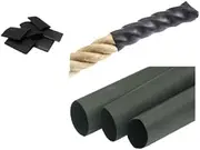 Shrink Wrap Rope-end Seal for Hemp Rope 40mm Fibre Sisal Jute Fence Walkway Playground Tug-of-War Bridge, (40mm Shrink 30cm)
