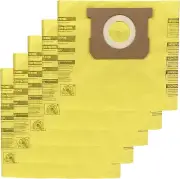 5 Pack Type D Vacuum Filter Bags for Shop-Vac 4 Gallon - High Efficiency