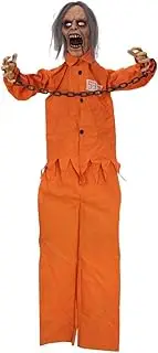 EUROPALMS Halloween Figure Convict Sirius, Animated, 85 cm, Animated Figure with Light and Sound Effect (Battery & USB Operation)