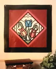CRAFTS APPLIQUE QUILTING PATTERN SEWING TULIPS #405 MACHINE SPECTRAL DESIGNS 26"