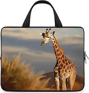 Laptop Case Sleeve Shockproof Computer Carrying Bag Giraffe Animals Of Africa Laptop Bag Tote Lightweight Notebook Case Cover Traveling Briefcase Handle Bags for Travel Business 17inch