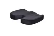 W-shaped Rebound Memory Foam Anti-Hemorrhoids Car Health Buttock Cushion, Size: 45x35x7cm(Black)