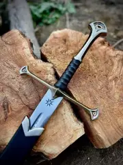 Hand Forged Carbon Steel Viking Sword Battle Ready Medieval Sword With Scabbard.