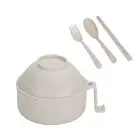 Ramen Bowl Cooker Set - Wheat Straw Instant Noodles Bowl with Handles E7E62803