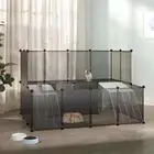 Pet Cage Small Animal Cages Rabbit Hare Hutch Enclosure Playpen With 2 Ladders