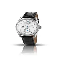 在飛比找PChome24h購物優惠-【lip】Himalaya登峰造極時尚真皮機械腕錶-壓紋黑/