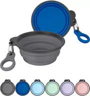 Collapsible Dog Bowls with Bottle Carrier, 2 Pack Travel Dog Water Bowl U...15Oz