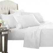 White 1500TC Supreme Egyptian Cotton Full Sheet Set