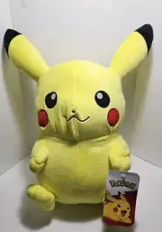 Official Licensed Pokemon Pikachu Plush Stuffed Toy Kids Large 14" Authentic New