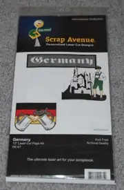 Germany - Scrap Avenue Laser Diecut Dimensional Scrapbook Embellishment Kit