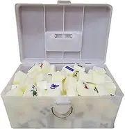 Mahjong Tiles Chinese Mahjong Set Mahjong 146 Acrylic Tiles Mahjong Game Set Mahjong Cards Chinese Mahjong Indoor Entertainment Accessories Chinese Mahjong