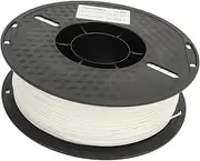 PLA Filament, Wide Compatibility 3D Printer Filament 1.75mm Dia X 340m Silky Printing Strong Adhesion Vacuum Packaging Easy to Use for Decoration (White)